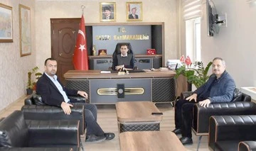 KARAYOLLARI VE DSİ&rsquo;DEN KAYMAKAM METE&rsquo;YE ZİYARET