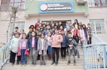 KURTARAN, KİTAP OKUMA NOKTASINDA &Ouml;ĞRENCİLERLE BULUŞTU