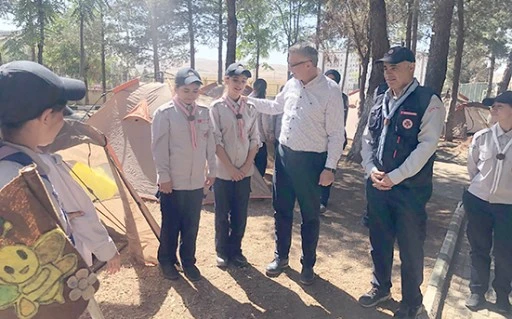 MİNİK İZCİLER PETROLKENT&rsquo;TE KAMPTA BULUŞTU