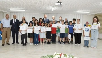 MİNİK &Ouml;ĞRENCİLER SERTİFİKALARINI ALDI