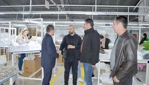 M&Uuml;D&Uuml;R G&Uuml;M&Uuml;Ş&rsquo;TEN ONURCAN TEKSTİL&rsquo;E ZİYARET