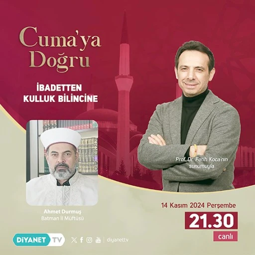 M&Uuml;FT&Uuml; DURMUŞ, DİYANET TV'YE KONUK OLACAK