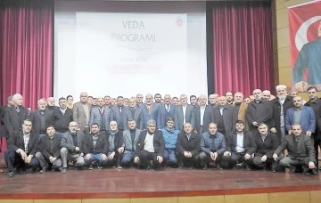 M&Uuml;FT&Uuml; K&Ouml;K İ&Ccedil;İN VEDA PROGRAMI YAPILDI
