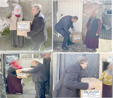 M&Uuml;SİAD&rsquo;TAN 750 AİLEYE GIDA YARDIMI