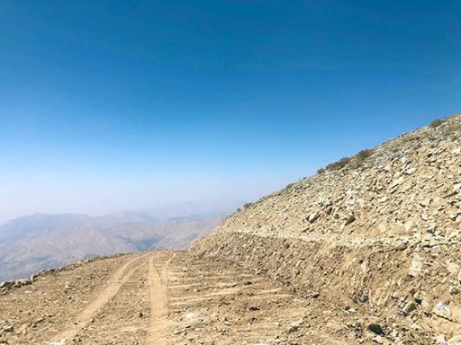 MERETO DAĞI YOL YAPIM &Ccedil;ALIŞMALARI S&Uuml;R&Uuml;YOR