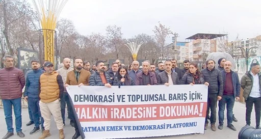 EMEK VE DEMOKRASİ PLATFORMU'NDAN KAYYIM TEPKİSİ