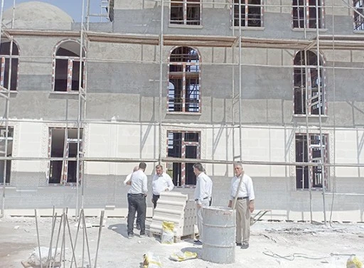 M&Uuml;FT&Uuml; DURMUŞ, CAMİ İNŞAATINI İNCELEDİ