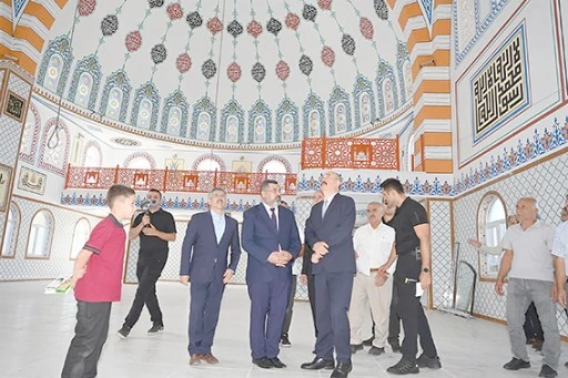 VEYSEL KARANİ CAMİİ İNŞAATI İNCELENDİ