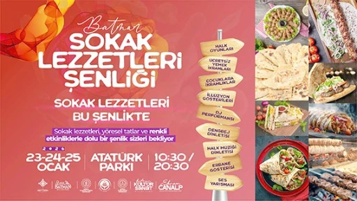 BATMAN SOKAK LEZZETLERİ ŞENLİĞİ ATAT&Uuml;RK PARKI&rsquo;NDA