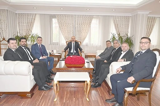 TBB BAŞKANI SAĞKAN&rsquo;DAN VALİ CANALP&rsquo;A ZİYARET