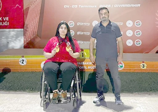 TPAO PETROLSPORLU AYŞENUR G&Uuml;NEY'DEN &Ccedil;İFTE ALTIN