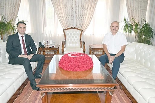 VERGİ MAHKEMESİ BAŞKANI SELVİ&rsquo;DEN VALİ CANALP&rsquo;A VEDA ZİYARETİ