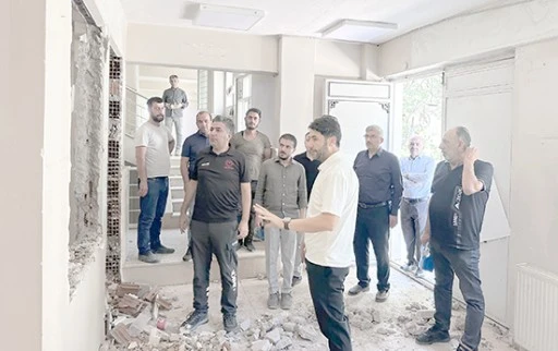 BEŞİRİ'DE POLİKLİNİK İNŞAATI YERİNDE İNCELENDİ