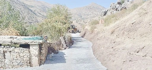 BOĞAZKAPI K&Ouml;Y&Uuml;&rsquo;NDE KİLİT PARKE &Ccedil;ALIŞMASI TAMAMLANDI