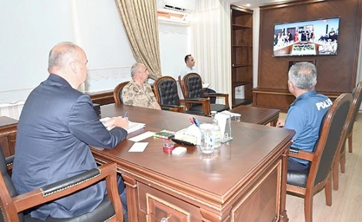 VALİ CANALP, VKS TOPLANTISINA KATILDI