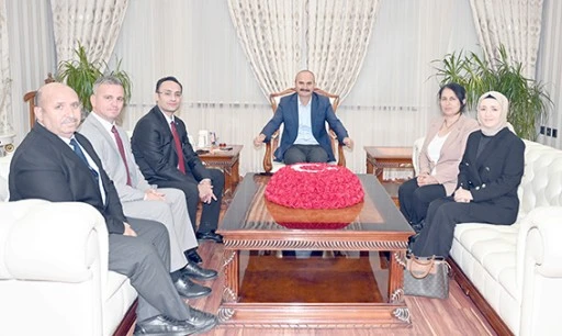 DAİRE BAŞKANLIĞI HEYETİNDEN VALİ CANALP&rsquo;A ZİYARET