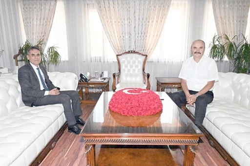 YENİ BAŞSAVCI EROĞLU&rsquo;NDAN VALİ CANALP&rsquo;E ZİYARET