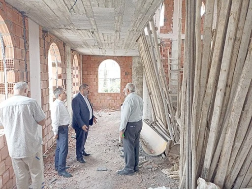 M&Uuml;FT&Uuml; DURMUŞ'TAN CAMİ İNŞAATLARINA ZİYARET