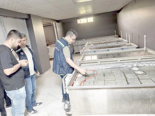 YAPI LABORATUVARLARI DENETLENDİ