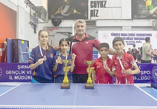 BATMAN, MASA TENİSİNDE B&Ouml;LGE DERECELERİ KAZANDI