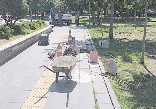 ŞAFAK’TA BAZALT YAMA ÇALIŞMASI