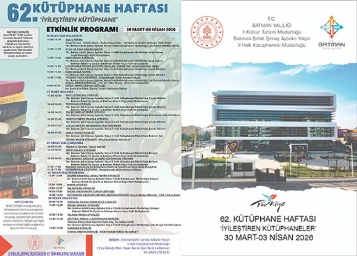 62. KÜTÜPHANE HAFTASI COŞKUSU BAŞLIYOR