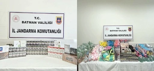 4 ARAÇTAN ÇOK SAYIDA KAÇAK MALZEME ELE GEÇİRİLDİ