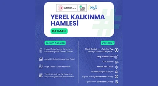 BATMAN&rsquo;DA YEREL KALKINMA HAMLESİ BAŞLADI