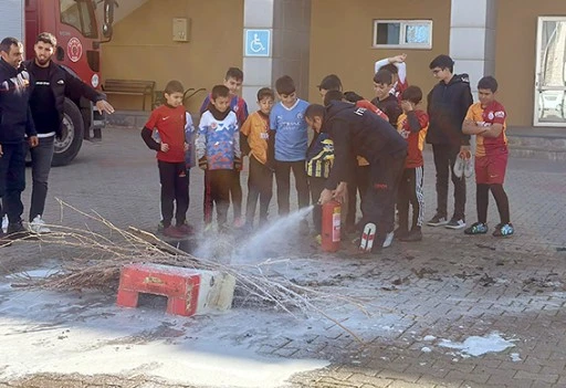 GERC&Uuml;Ş SPOR TESİSLERİNDE YANGIN TATBİKATI