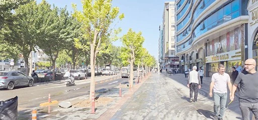 TURGUT &Ouml;ZAL BULVARI&rsquo;NDA AĞA&Ccedil; DİKİM &Ccedil;ALIŞMALARI DEVAM EDİYOR