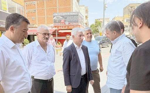 BAŞKAN KAPLAN&rsquo;DAN &Ccedil;ARŞI ESNAFINA ZİYARET