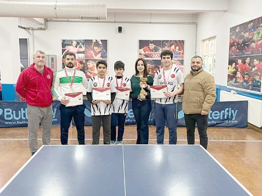 MASA TENİSİNİN YILDIZ ŞAMPİYONLARI BELLİ OLDU