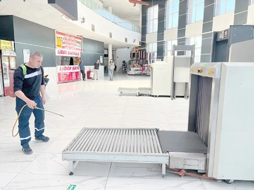 OTOGARDA HİJYEN SEFERBERLİĞİ