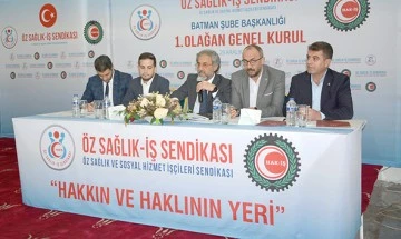 &Ouml;Z SAĞLIK-İŞ, KONGREYE GİTTİ