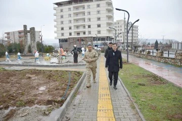PARK PEYZAJ &Ccedil;ALIŞMALARI YERİNDE İNCELENDİ