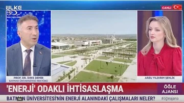 REKT&Ouml;R DEMİR, CANLI YAYINDA BATMAN VE &Uuml;NİVERSİTE&rsquo;Yİ TANITTI