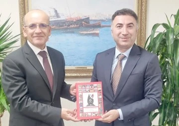 REKT&Ouml;R DEMİR&rsquo;DEN BAKAN ŞİMŞEK&rsquo;E ZİYARET