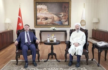 REKT&Ouml;R DEMİR&rsquo;DEN DİYANET İŞLERİ BAŞKANI ALİ ERBAŞ&rsquo;A ZİYARET