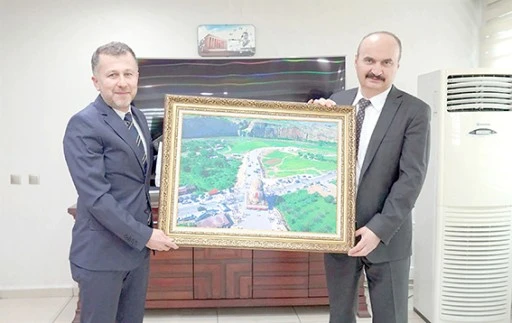 VALİ CANALP, B&Ouml;LGE M&Uuml;D&Uuml;R&Uuml; AKSOY&rsquo;U KABUL ETTİ