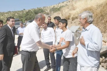 VALİ CANALP, GERC&Uuml;Ş&rsquo;TE K&Ouml;YLERİ ZİYARET ETTİ