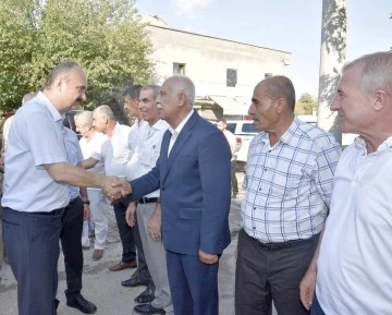 VALİ CANALP&rsquo;TAN K&Ouml;YLERE ZİYARET