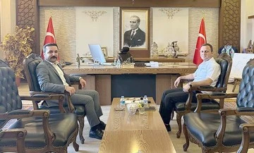 VALİ YARDIMCISI CANPOLAT, KAYMAKAM G&Uuml;NG&Ouml;R&rsquo;&Uuml; ZİYARET ETTİ