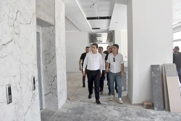 YENİ H&Uuml;K&Uuml;MET KONAĞI İNŞAATI İNCELENDİ